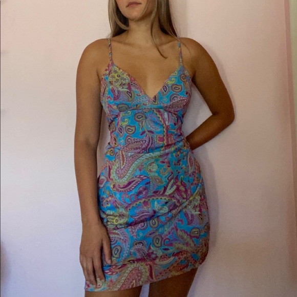 Paisley Mini Dress - Picture 3 of 4